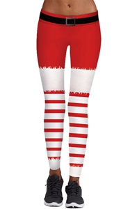 SZ60078 Womens Cute Digital Print Ankle Length Skinny Leggings